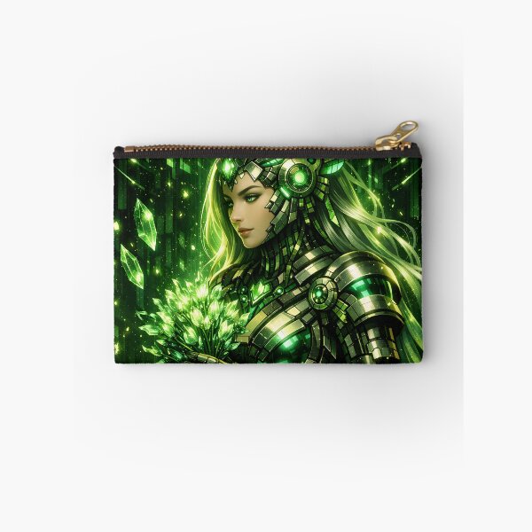 Item preview, Cyberpunk Virgo – Emerald Futuristic Zodiac Maiden designed and sold by Neo Tokio.