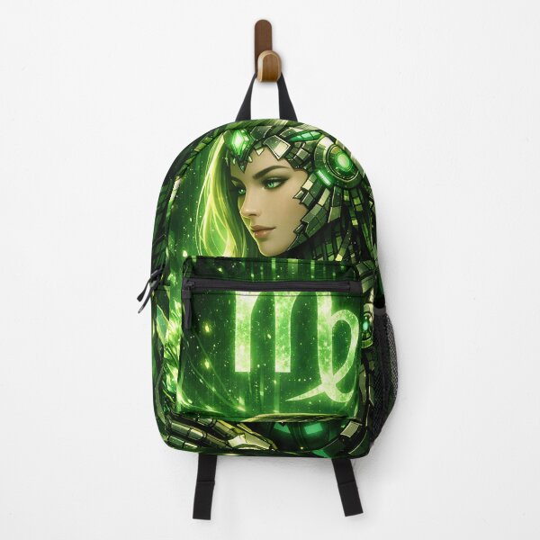 Item preview, Cyberpunk Virgo – Emerald Futuristic Zodiac Maiden designed and sold by Neo Tokio.