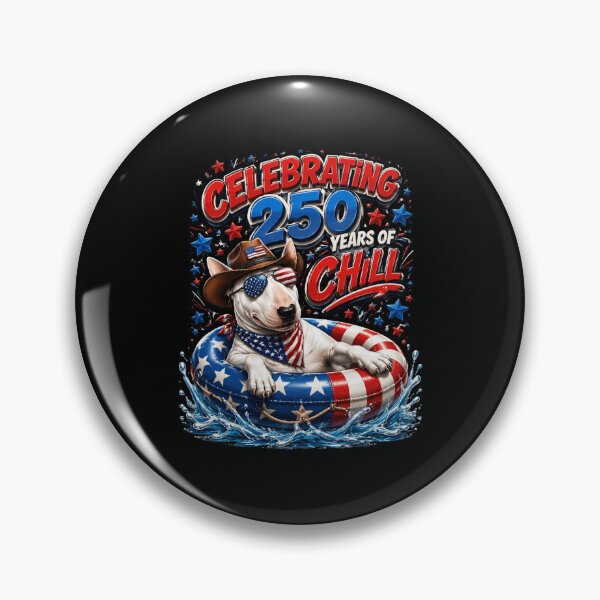 Item preview, Patriotic Dog Celebration 250 Years of Chill Vintage Style designed and sold by FormalDehyena.