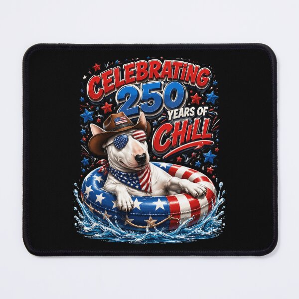 Item preview, Patriotic Dog Celebration 250 Years of Chill Vintage Style designed and sold by FormalDehyena.