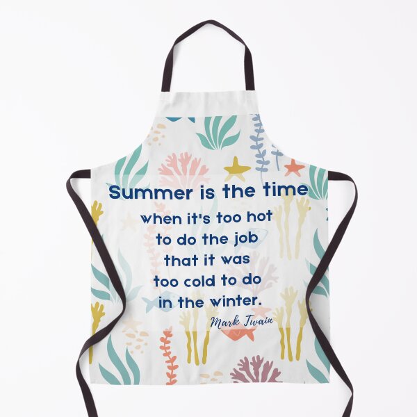 Item preview, Summer Is The Time Mark Twain Quote Sea Pattern designed and sold by MedusaGialla.