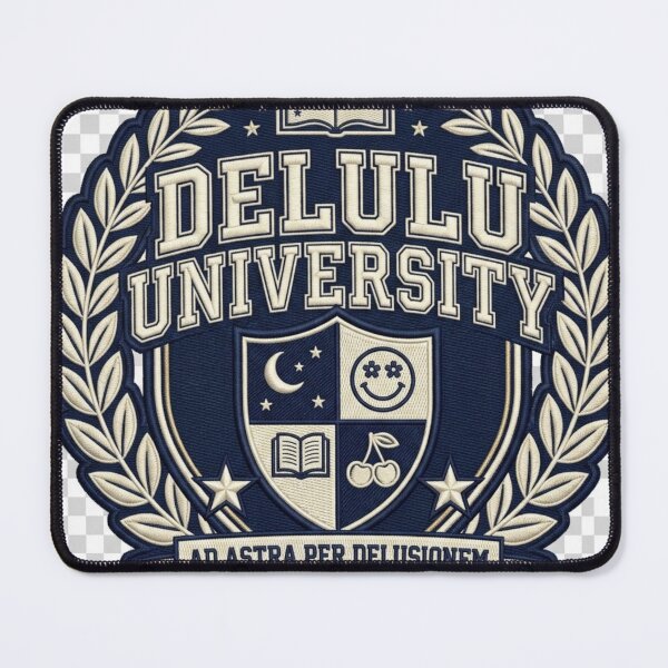 Item preview, Delulu University designed and sold by VibeQuill.