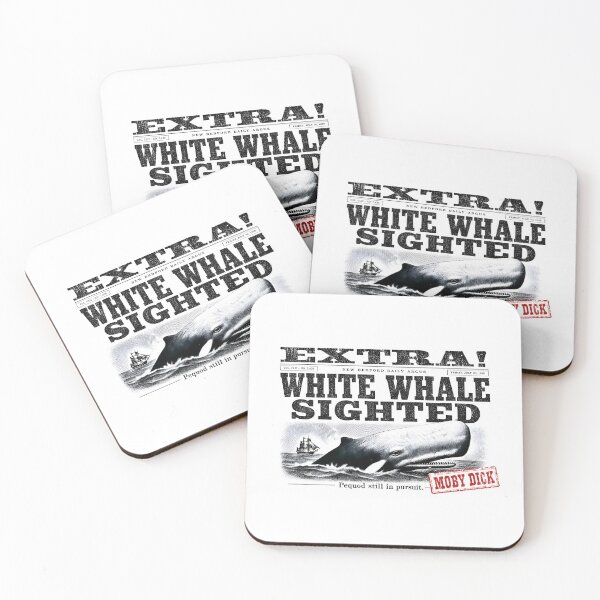 Item preview, Moby Dick White Whale Sighted Retro Newspaper Extra Parody designed and sold by Fenay Designs.