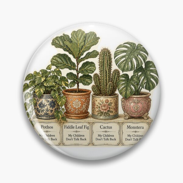Item preview, Houseplant Collection Botanical designed and sold by InkPixell.