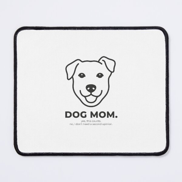 Item preview, Funny Dog Mom No Second Opinion Puppy Line Art designed and sold by Enea Kelo.