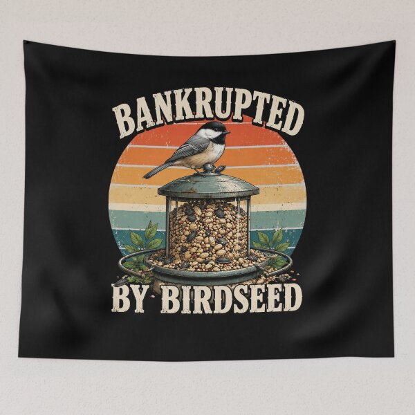 Item preview, Birdseed Vintage Chickadee Bird Feeder Garden Art designed and sold by FormalDehyena.