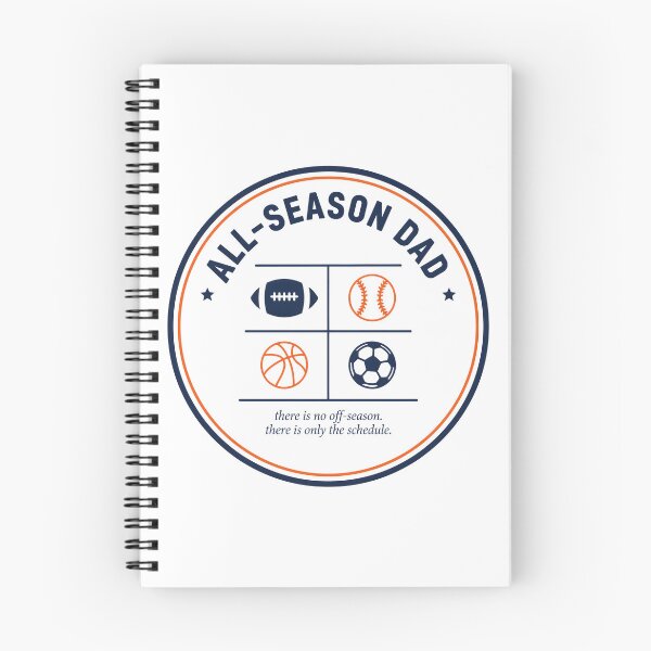 Item preview, All Season Dad Sports Schedule Circular Badge designed and sold by Enea Kelo.