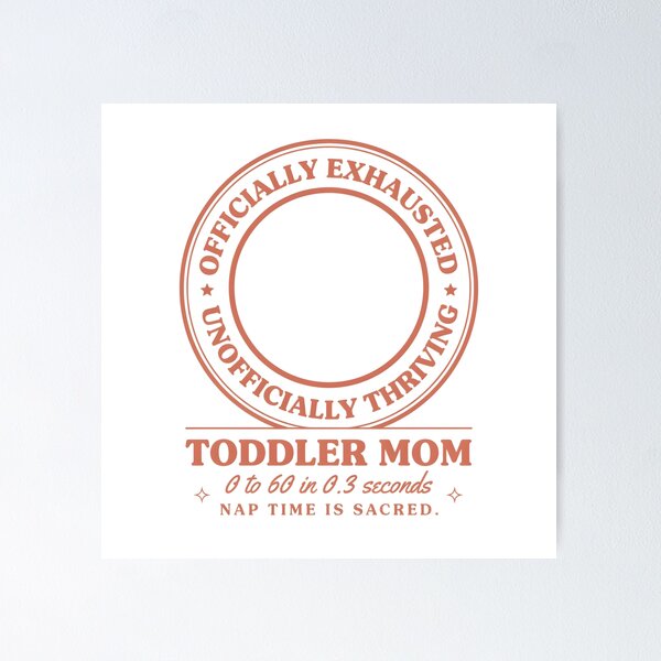 Item preview, Toddler Mom Officially Exhausted Sacred Nap Time Badge designed and sold by Enea Kelo.