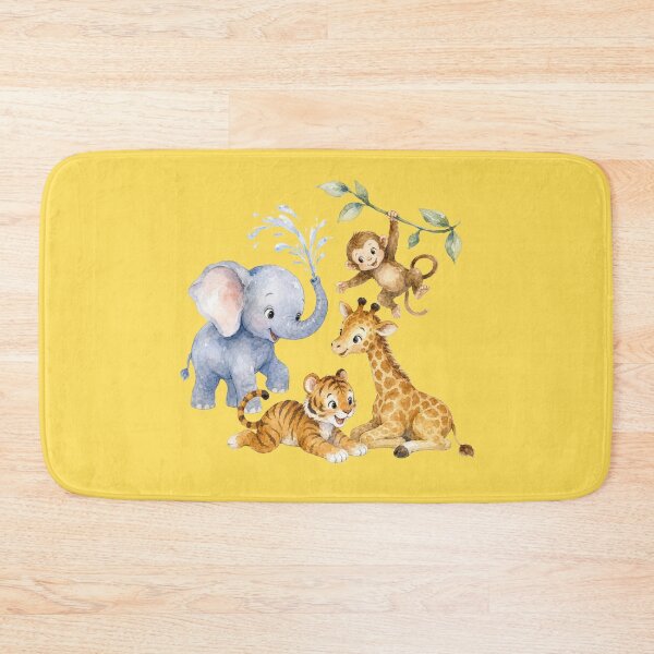 Item preview, Playful Safari Animals | Giraffe Elephant Monkey Tiger Nursery Art designed and sold by PAPIRO SIGLO XXI.