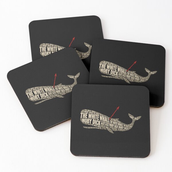 Item preview, Moby Dick Typographic Word Cloud Sperm Whale Harpoon Design designed and sold by Fenay Designs.
