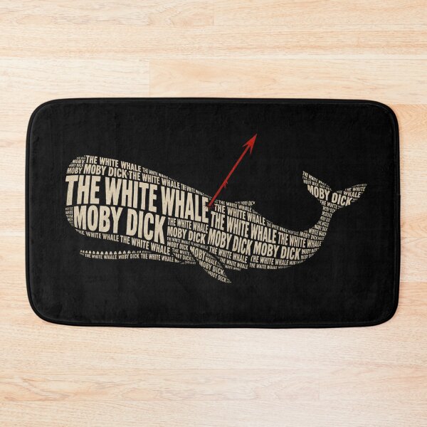 Item preview, Moby Dick Typographic Word Cloud Sperm Whale Harpoon Design designed and sold by Fenay Designs.