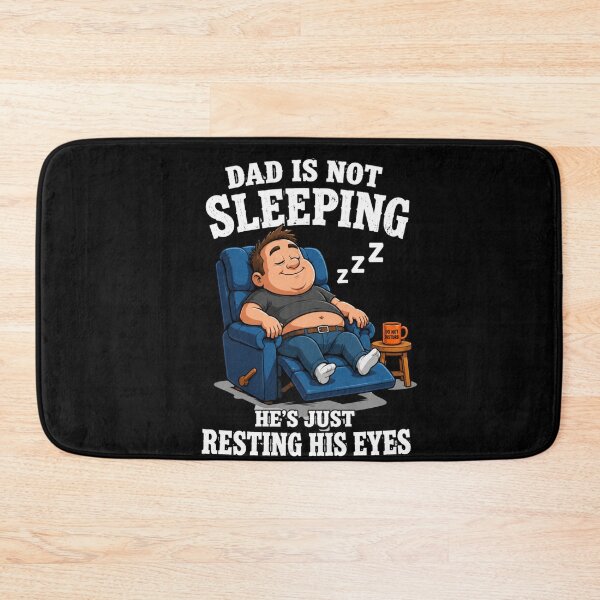 Item preview, dad sleeping funny cartoon resting eyes quote designed and sold by FormalDehyena.