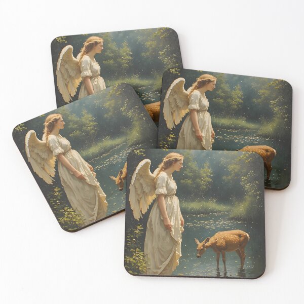 Item preview, An angel, a deer and a lake designed and sold by Aleksandar Kostjuk.