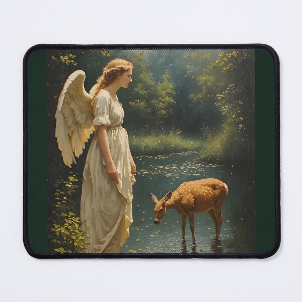 Item preview, An angel, a deer and a lake designed and sold by Aleksandar Kostjuk.
