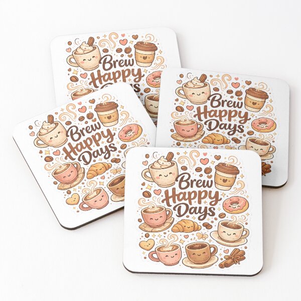 Item preview, Cute Coffee Kawaii Doodle Sticker designed and sold by stickersticky1.