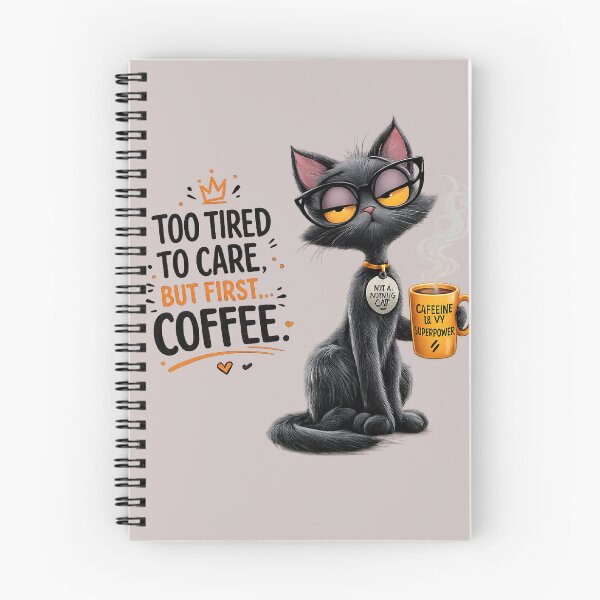 Item preview, My Coffee, My Rules – Grumpy Black Cat | Funny Coffee Lover Shirt designed and sold by aminomen.