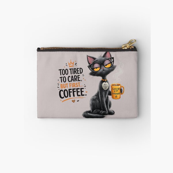 Item preview, My Coffee, My Rules – Grumpy Black Cat | Funny Coffee Lover Shirt designed and sold by aminomen.