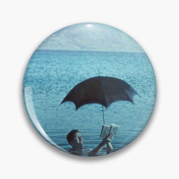 Item preview, Vintage Man with book and sunshade floating to show buoyancy of the Dead Sea photograph designed and sold by Jéanpaul  Ferro.