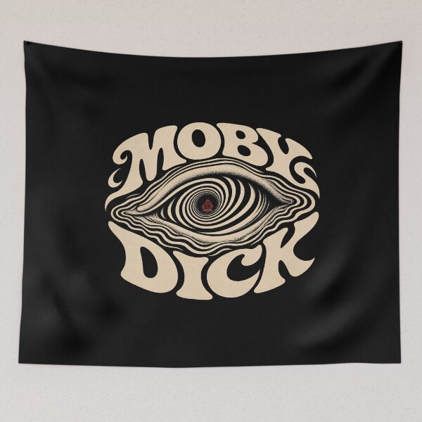 Item preview, Moby Dick Hypnotic Swirling Eye Retro Psychedelic Sailboat Art designed and sold by Fenay Designs.