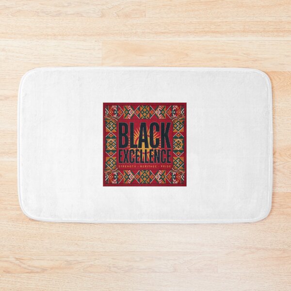 Item preview, Black Excellence Strength Heritage Pride Typography designed and sold by SavannaCanvas.