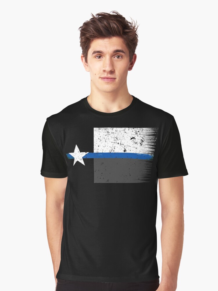 Chicago Blue Line Flag Spartan T-Shirt