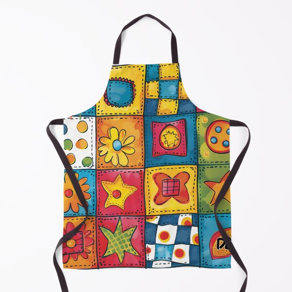 Item preview, Colorful Quilt Patchwork Vintage Folk Art Floral Star Abstract Bohemian Streetwear Pattern designed and sold by DesignArtist.ia.