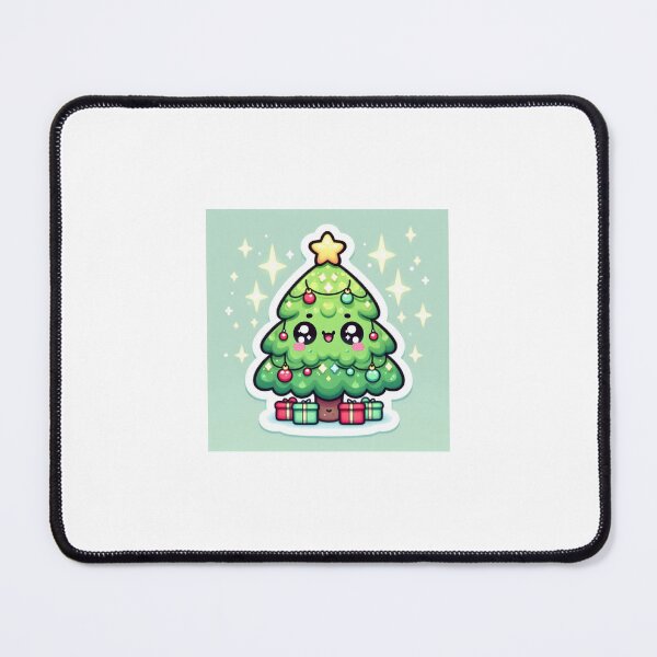 Item preview, Kawaii Christmas Tree Sticker designed and sold by PastelPawsArt.
