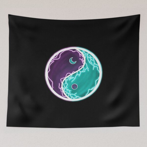 Item preview, Neon Yin Yang Galaxy  designed and sold by VOYID ART STUDIO.