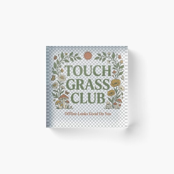 Item preview, Touch Grass Club designed and sold by VibeQuill.