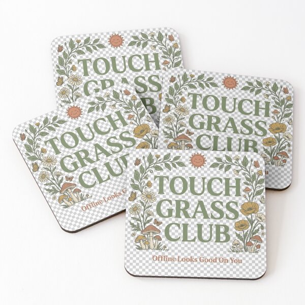 Item preview, Touch Grass Club designed and sold by VibeQuill.