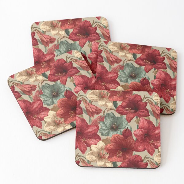 Item preview, Exotic Amaryllis Texture  - Birth Flower Pattern   - Christmas Gifts designed and sold by RoyalStarsPatts.