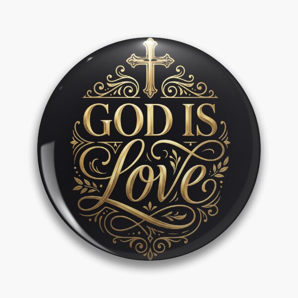Item preview, "God Is Love",  A beautiful reminder that God’s love is at the centre of everything. designed and sold by KINGDOM GOLD STUDIO.
