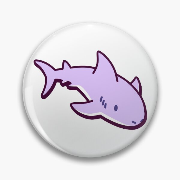 Item preview, Great White Shark – Cute Kawaii-Inspired Design designed and sold by dittoon.