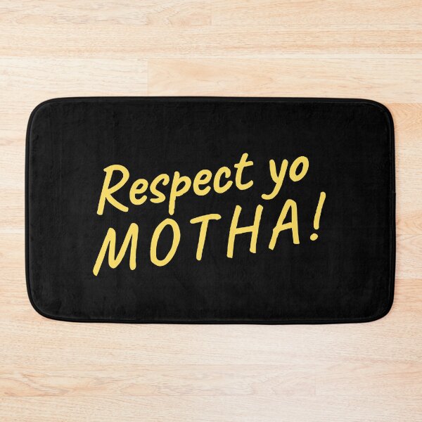 Item preview, Respect Yo Motha Minimalist Handwritten Yellow Quote designed and sold by eMKa82.