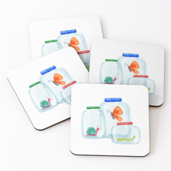 Item preview, Watercolor Mason Jar Bugs designed and sold by Mary Mae's.