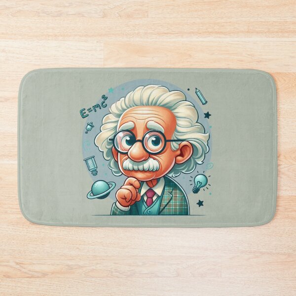 Item preview, Albert Einstein Portrait (Dark Background) designed and sold by MusesWhispers.