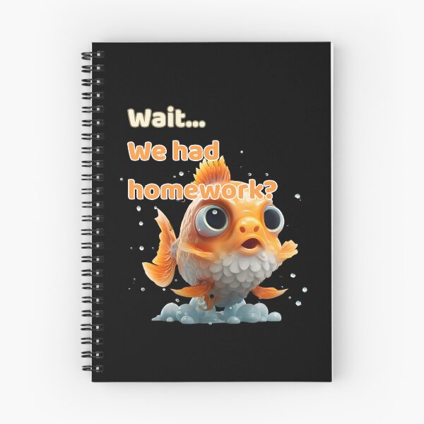 Item preview, Funny Goldfish T-Shirt College Student Homework Joke Back to School Gift for Tired Teenager designed and sold by E20STUDIO.