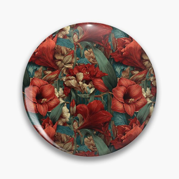 Item preview, Ornamental Amaryllis  - Botanical Garden Pattern   - Christmas Gifts For Him designed and sold by RoyalStarsPatts.