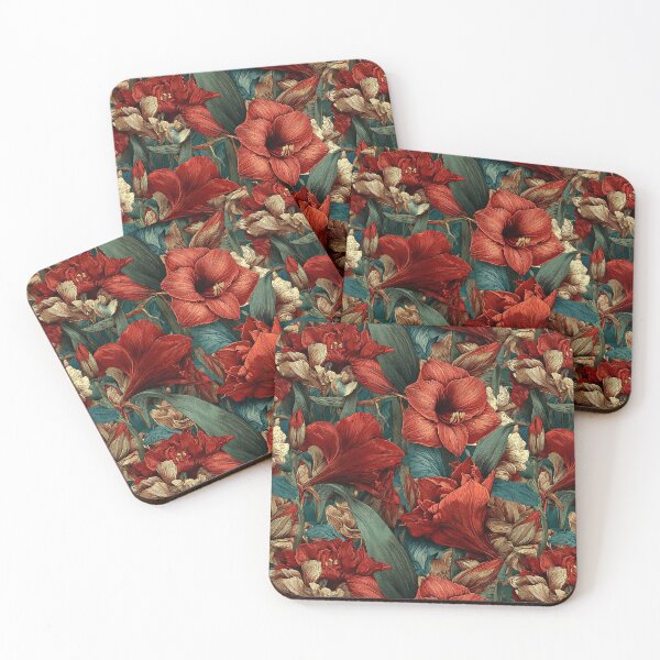 Item preview, Ornamental Amaryllis  - Botanical Garden Pattern   - Christmas Gifts For Him designed and sold by RoyalStarsPatts.