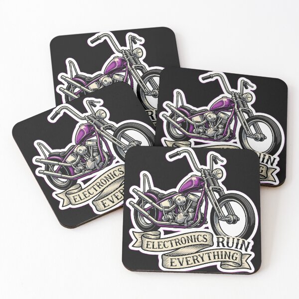 Item preview, Classic Hardtail Chopper Motorcycle Vintage Biker Art designed and sold by EKHOAISTORE.