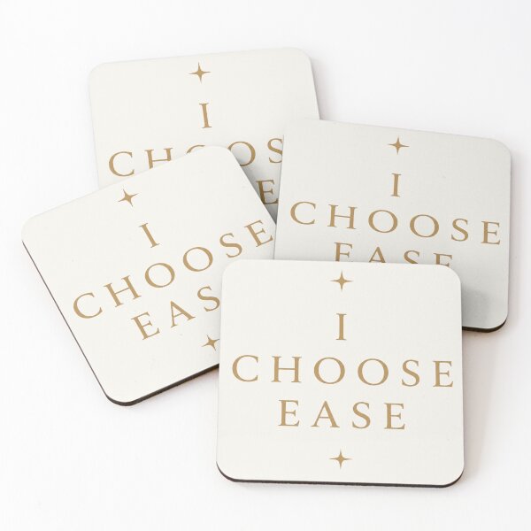 Item preview, I Choose Ease – Minimalist Typography Shirt | Soft Abundance | Quiet Luxury Aesthetic designed and sold by BeaVibes.
