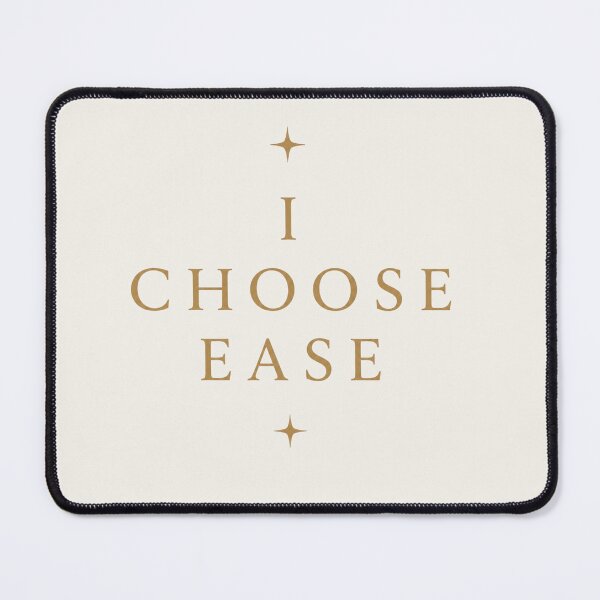 Item preview, I Choose Ease – Minimalist Typography Shirt | Soft Abundance | Quiet Luxury Aesthetic designed and sold by BeaVibes.