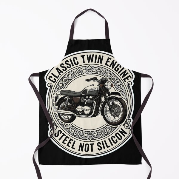 Item preview, Retro Classic Twin Engine British Motorcycle Badge Art designed and sold by EKHOAISTORE.