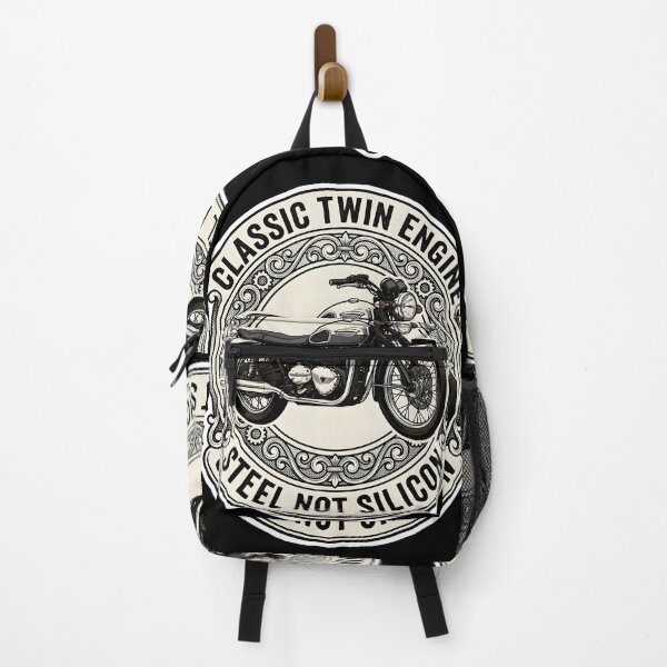 Item preview, Retro Classic Twin Engine British Motorcycle Badge Art designed and sold by EKHOAISTORE.