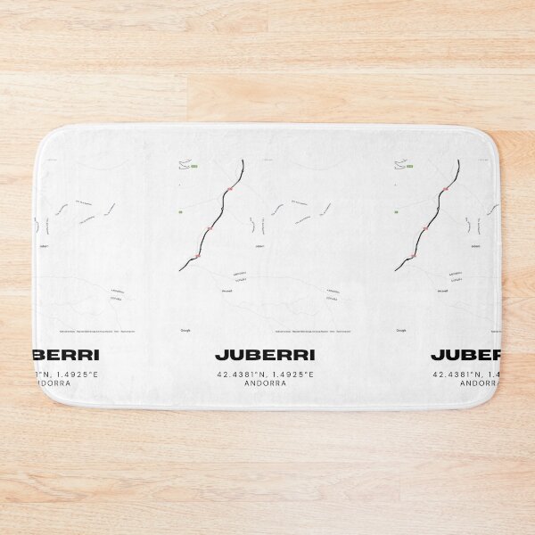 Item preview, Juberri Map Print | Minimalist Road Map of Juberri, Andorra designed and sold by RM-Journey.