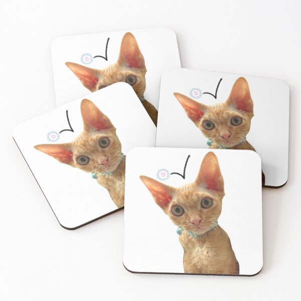 Item preview, Confused ginger Kitten and narutomaki designed and sold by PickleFishPasta.