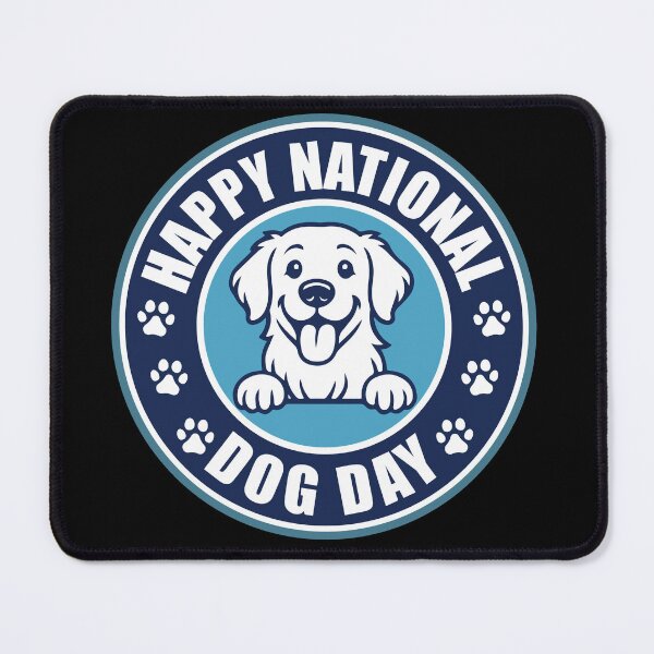 Item preview, Happy National dog day  designed and sold by ElRyanStore.
