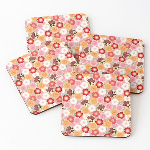 Item preview, Japanese Sakura Cherry Blossom Pattern - Pink Chiyogami Yuzen Wagara designed and sold by vekotpu.