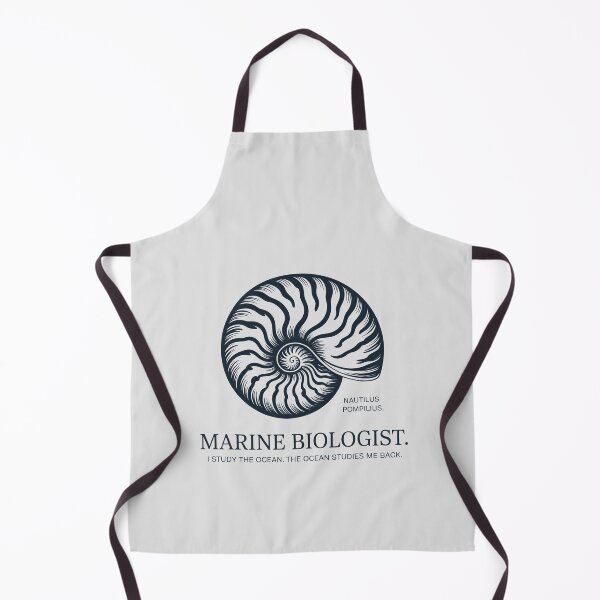 Item preview, Marine Biologist Nautilus Shell Ocean Science Quote designed and sold by Enea Kelo.