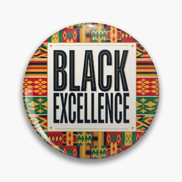 Item preview, Black Excellence Traditional Kente Pattern Typography designed and sold by SavannaCanvas.